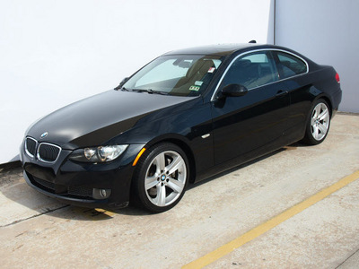 bmw 3 series 2007 black coupe 335i gasoline 6 cylinders rear wheel drive automatic 77090