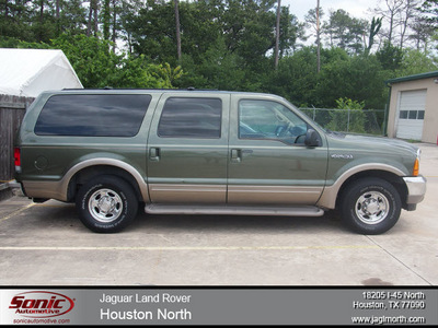 ford excursion 2000 dk  green suv limited gasoline v10 rear wheel drive automatic 77090