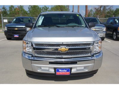 chevrolet silverado 1500 2012 silver pickup truck flex fuel 8 cylinders 2 wheel drive 4 spd auto,elec cntlled 77090