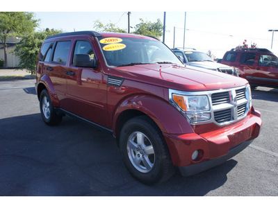 dodge nitro 2008 red suv sxt gasoline 6 cylinders rear wheel drive automatic 76543
