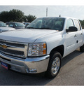 chevrolet silverado 1500 2012 white flex fuel 8 cylinders 2 wheel drive 6 spd auto,elec cntlled a 77090