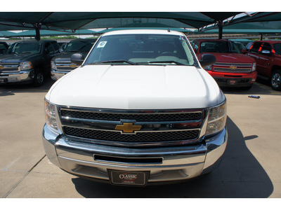 chevrolet silverado 1500 2012 summ white pickup truck ls flex fuel 8 cylinders 2 wheel drive not specified 76051