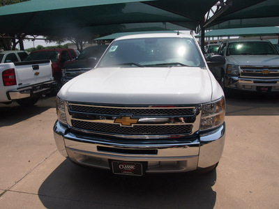 chevrolet silverado 1500 2012 summ white pickup truck ls flex fuel 8 cylinders 2 wheel drive automatic 76051