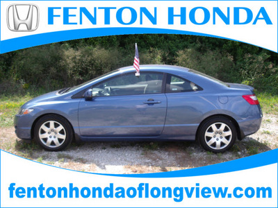 honda civic 2009 blue coupe lx gasoline 4 cylinders front wheel drive automatic 75606