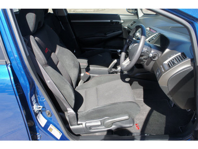 honda civic 2009 blue sedan si w summer tires gasoline 4 cylinders front wheel drive 6 speed manual 77566