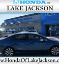 honda civic 2009 blue sedan si w summer tires gasoline 4 cylinders front wheel drive 6 speed manual 77566