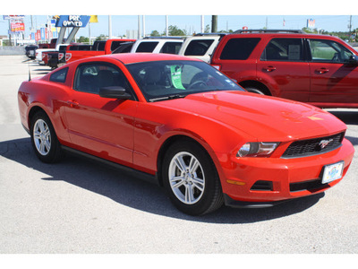 ford mustang 2012 dk  red coupe gasoline 6 cylinders rear wheel drive automatic 77388