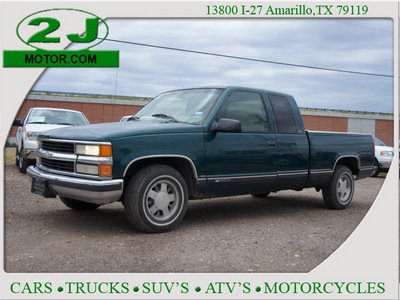 chevrolet c k 1500 series 1997 green pickup truck c1500 silverado v8 automatic 79119