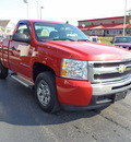 chevrolet silverado 1500 2009 red work truck gasoline 6 cylinders 2 wheel drive automatic 45036