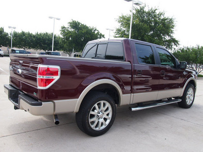 ford f 150 2010 dk  red king ranch 8 cylinders automatic 76011