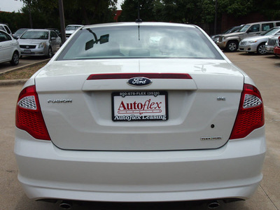 ford fusion 2012 white sedan se flex fuel 6 cylinders front wheel drive automatic 75080