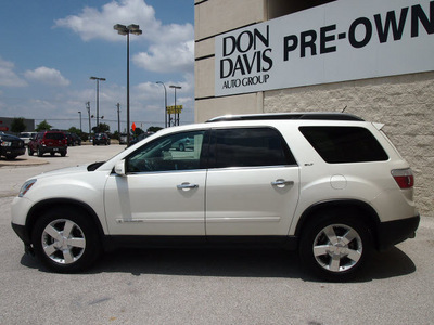 gmc acadia 2008 white suv slt 2 gasoline 6 cylinders front wheel drive automatic 76011