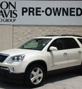 gmc acadia 2008 white suv slt 2 gasoline 6 cylinders front wheel drive automatic 76011