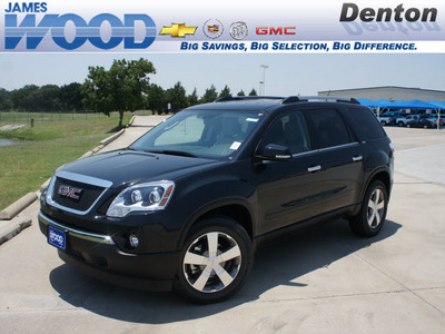 gmc acadia 2012 black suv slt 1 gasoline 6 cylinders front wheel drive 6 speed automatic 76234