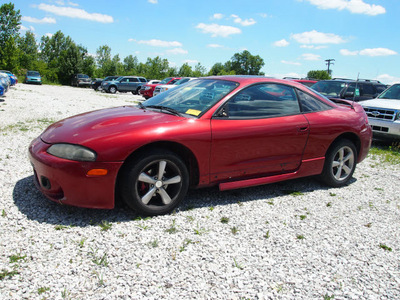 mitsubishi eclipse 1997 red hatchback gs gasoline 4 cylinders front wheel drive automatic 46168