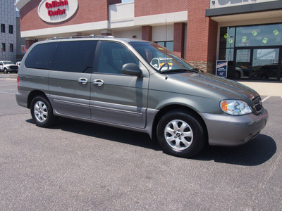 kia sedona 2005 green van ex gasoline 6 cylinders front wheel drive 5 speed automatic 46168