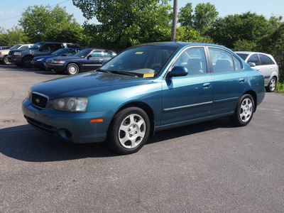 hyundai elantra 2002 blue sedan gls gasoline 4 cylinders front wheel drive automatic 46168