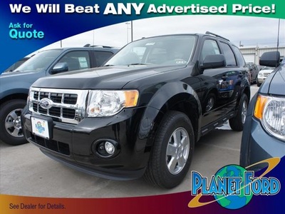 ford escape 2012 black suv xlt gasoline 4 cylinders front wheel drive 6 speed automatic 77338