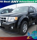 ford escape 2012 black suv xlt gasoline 4 cylinders front wheel drive 6 speed automatic 77338
