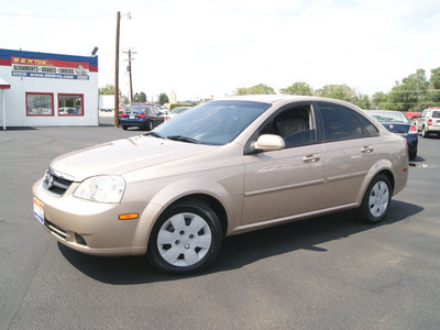 suzuki forenza 2007 champagne beige sedan gasoline 4 cylinders front wheel drive automatic 80911