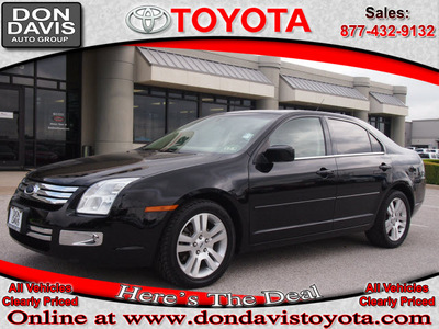 ford fusion 2007 black sedan v6 sel gasoline 6 cylinders front wheel drive automatic 76011