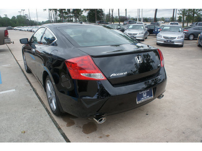 honda accord 2012 black coupe ex l v6 gasoline 6 cylinders front wheel drive automatic 77339