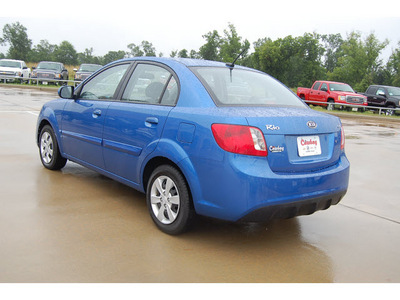 kia rio 2010 blue sedan lx gasoline 4 cylinders front wheel drive automatic with overdrive 77656