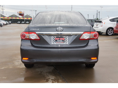 toyota corolla 2012 gray sedan l gasoline 4 cylinders front wheel drive automatic 77469