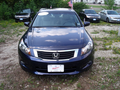 honda accord 2009 blue sedan ex l v6 w navi gasoline 6 cylinders front wheel drive automatic 75606