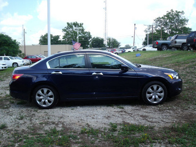 honda accord 2009 blue sedan ex l v6 w navi gasoline 6 cylinders front wheel drive automatic 75606