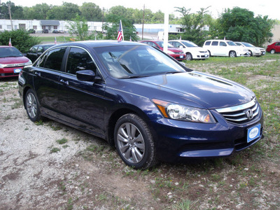 honda accord 2012 blue sedan ex gasoline 4 cylinders front wheel drive automatic 75606