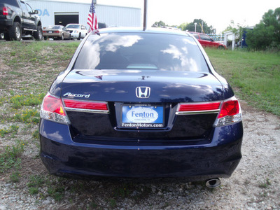 honda accord 2012 blue sedan ex gasoline 4 cylinders front wheel drive automatic 75606