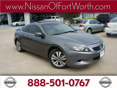 honda accord 2008 gray coupe ex l gasoline 4 cylinders front wheel drive automatic 76116