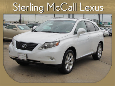 lexus rx 350 2010 white suv gasoline 6 cylinders front wheel drive shiftable automatic 77074