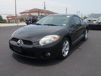 mitsubishi eclipse 2007 black hatchback gs gasoline 4 cylinders front wheel drive automatic 76234