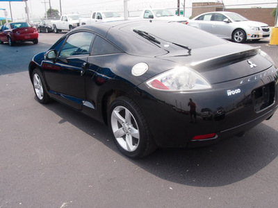 mitsubishi eclipse 2007 black hatchback gs gasoline 4 cylinders front wheel drive automatic 76234