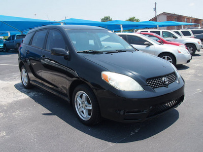 toyota matrix 2003 black hatchback xr gasoline 4 cylinders front wheel drive automatic 76234