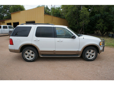 ford explorer 2003 oxford white clearc suv eddie bauer gasoline 8 cylinders sohc rear wheel drive automatic 78028