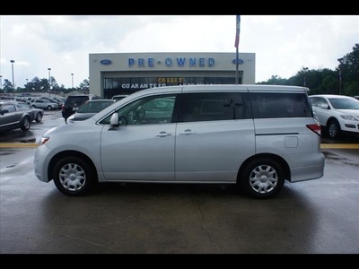 nissan quest 2011 silver van gasoline 6 cylinders front wheel drive cont  variable trans  77338