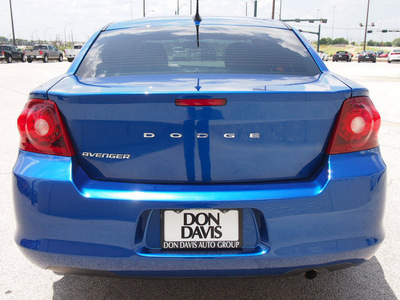 dodge avenger 2012 blue sedan sxt gasoline 4 cylinders front wheel drive automatic 76011