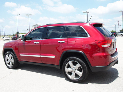 jeep grand cherokee 2012 red suv overland gasoline 6 cylinders 2 wheel drive automatic 76011