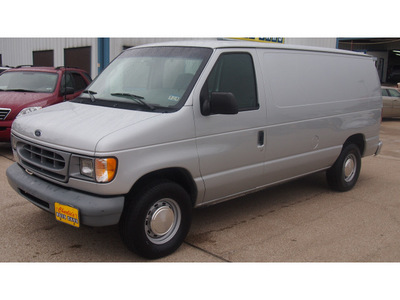 ford econoline cargo 2001 silver van gasoline 6 cylinders rear wheel drive automatic with overdrive 77340