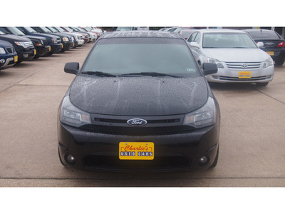 ford focus 2010 black sedan ses gasoline 4 cylinders front wheel drive automatic with overdrive 77340