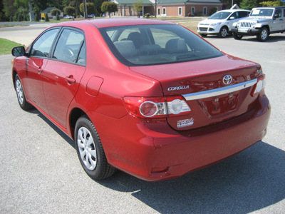 toyota corolla 2011 red sedan le gasoline 4 cylinders front wheel drive automatic 62863