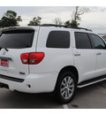 toyota sequoia 2008 white suv limited gasoline 8 cylinders 2 wheel drive automatic 77338