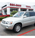 toyota highlander 2004 silver suv gasoline 6 cylinders front wheel drive automatic 76543