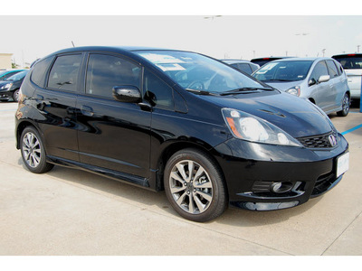 honda fit 2012 black hatchback sport w navi gasoline 4 cylinders front wheel drive shiftable automatic 77025