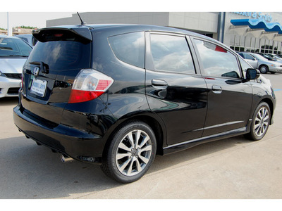 honda fit 2012 black hatchback sport w navi gasoline 4 cylinders front wheel drive shiftable automatic 77025