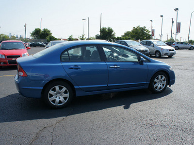 honda civic 2010 blue sedan lx gasoline 4 cylinders front wheel drive automatic 19153