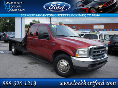 ford f 350 2003 red super duty 10 cylinders automatic 78644